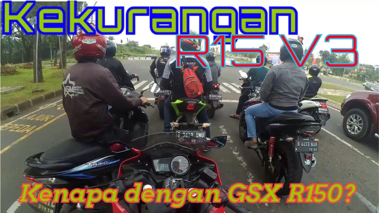 kekurangan r15 v3 dan kekurangan gsx r150 versi tjd motovlog | pulang sunmori bsd part#2