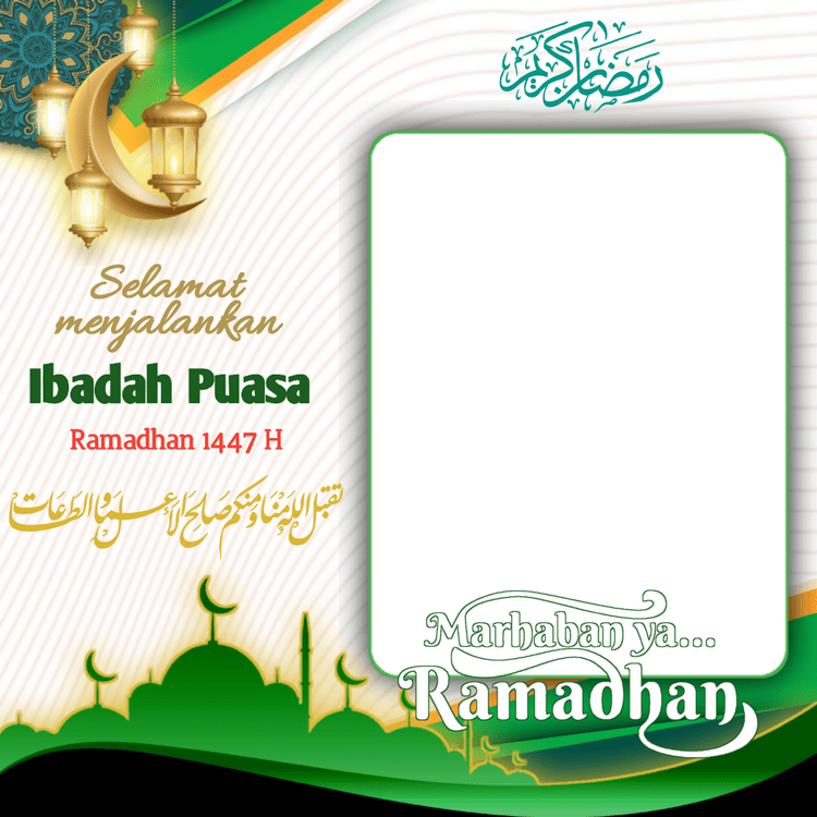Twibbon Ucapan Ramadhan Kareem - Aplikasi Twibbon Online Maker