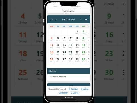 Kalender Jawa Oktober 2026