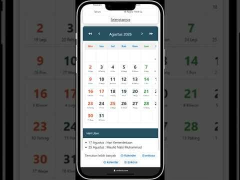 Kalender Jawa Agustus 2026